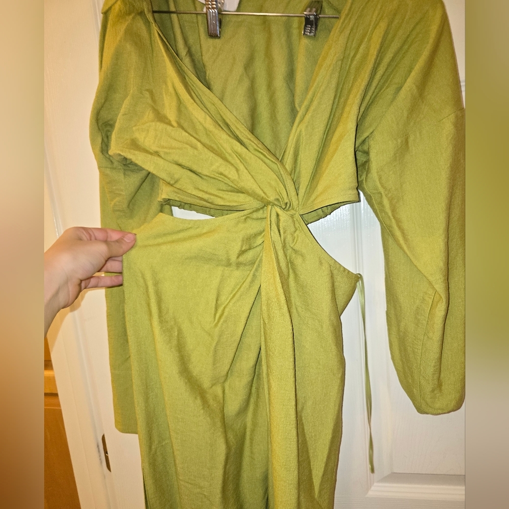 Asos Edition Green Wrap Dress